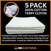 Tek Automotive Heavy Duty Terry Towelling Cleaning Cloths – 5