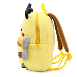 Tanweibago Cute Toddler Backpack Plush Animal Cartoon Mini Travel Daycare Bag for Baby Girl Boy 2-6 Years (Bee Yellow)