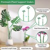 Extendable Plant Stakes, Length Scalable from 17.5IN to 30.1IN Plant