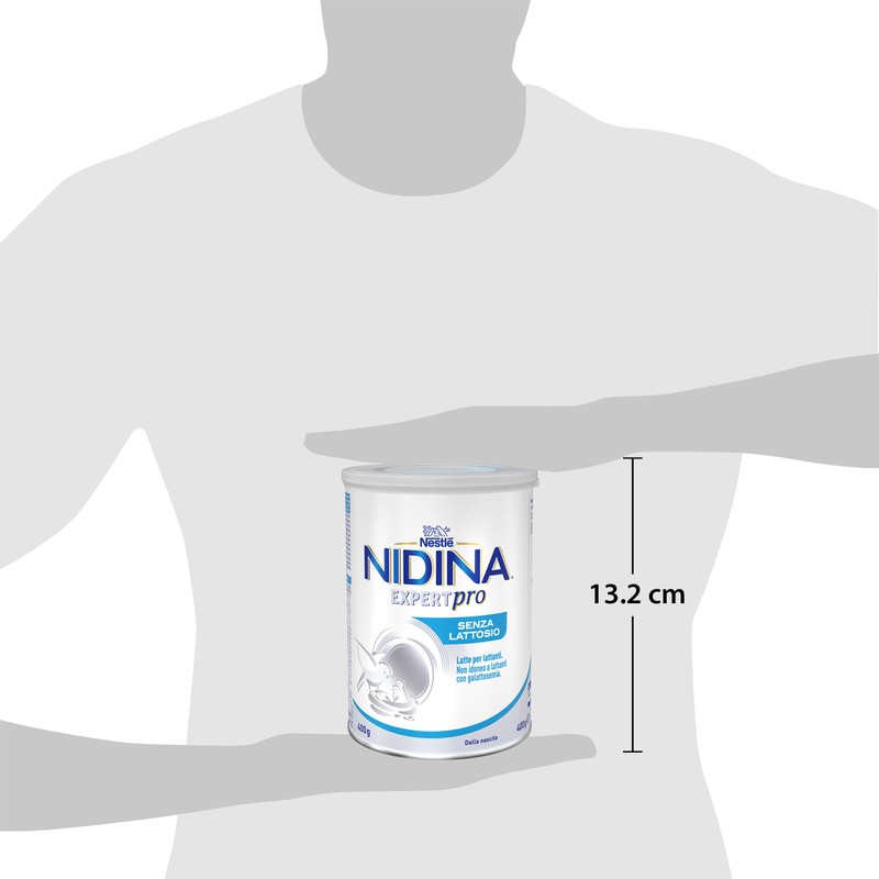 NIDINA EXPERT Pro Senza Lattosio Latte per Lattanti Polvere, Latta