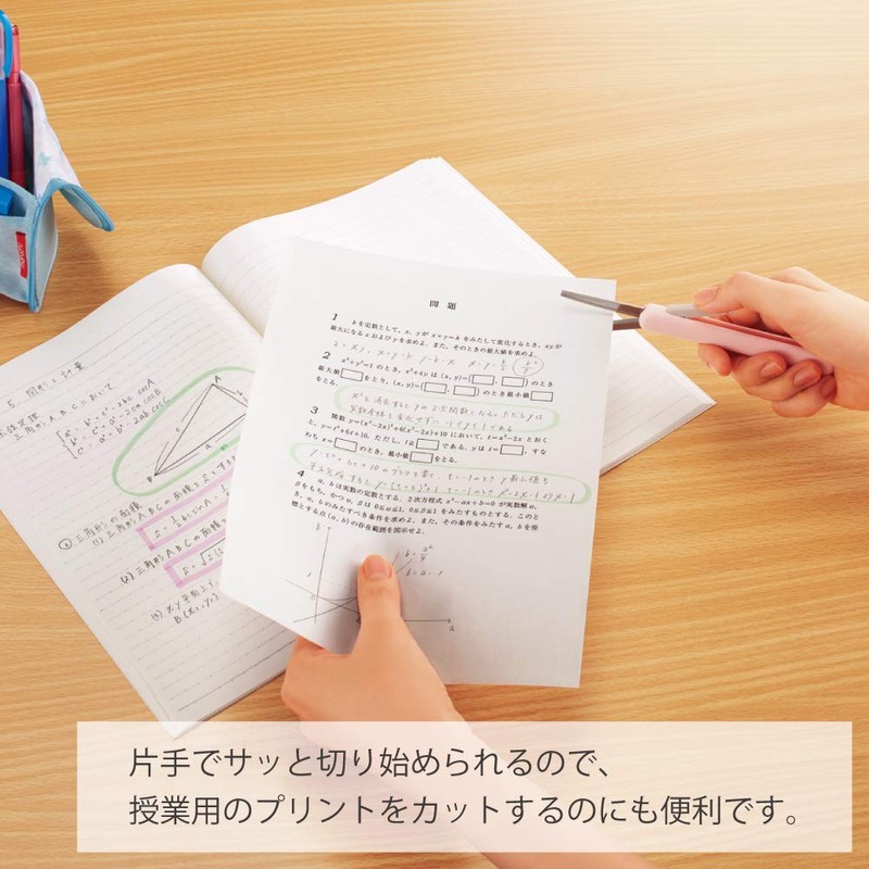 Kokuyo HASA-P320D Saxa Poche Portable Scissors, Compact, Glueless Blade, Black