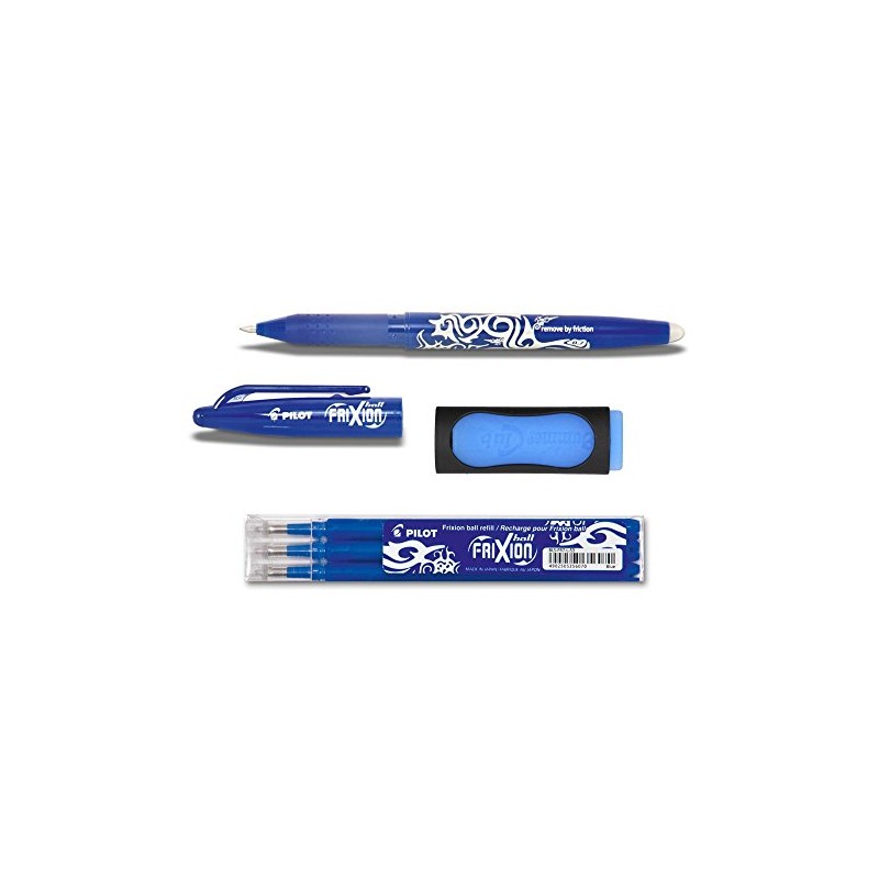 1 Frixion Ball Blue + Set of 3 Refill +