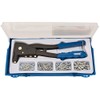 Draper 27843 Hand Pop Riveter Riveting Gun Kit + 100
