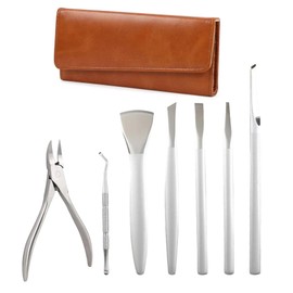 Smleapcc 7 PCS Manicure Set,Pedicure Knife Set,Professional Pedicure Tool Toenail Grooming Kit, Pedicure Tool Kit,Top Notch Foot Blade, Sharp Toenail Clippers