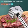 SUCCFLY Meat Tenderizer Stainless Steel, Heavy Duty Meat Hammer, Kitchen