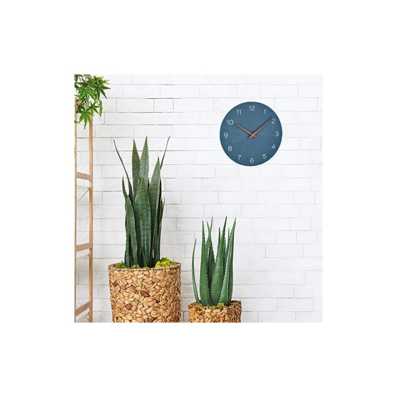 TFA Dostmann 60.3054.04 Analogue Wall Clock, Wood Effect, Quartz Movement