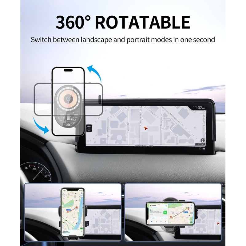 Masergogo Wireless Charging car Phone Holder for Mazda CX-5 2021-2025