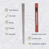 SANTTA Titanium Chopsticks with Compact Carrying Case - Reusable Travel