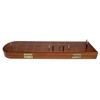 Pacific Shore Games Wooden Cribbage Board Game Set, Walnut Stained