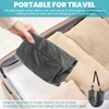 2Pcs Stuffable Travel Neck Pillow,Velvet No‑Filler Fillable Travel Pillow