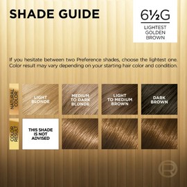 L'Oreal Superior Preference 6-1/2G Lightest Golden Brown Hair Color 1 Kit