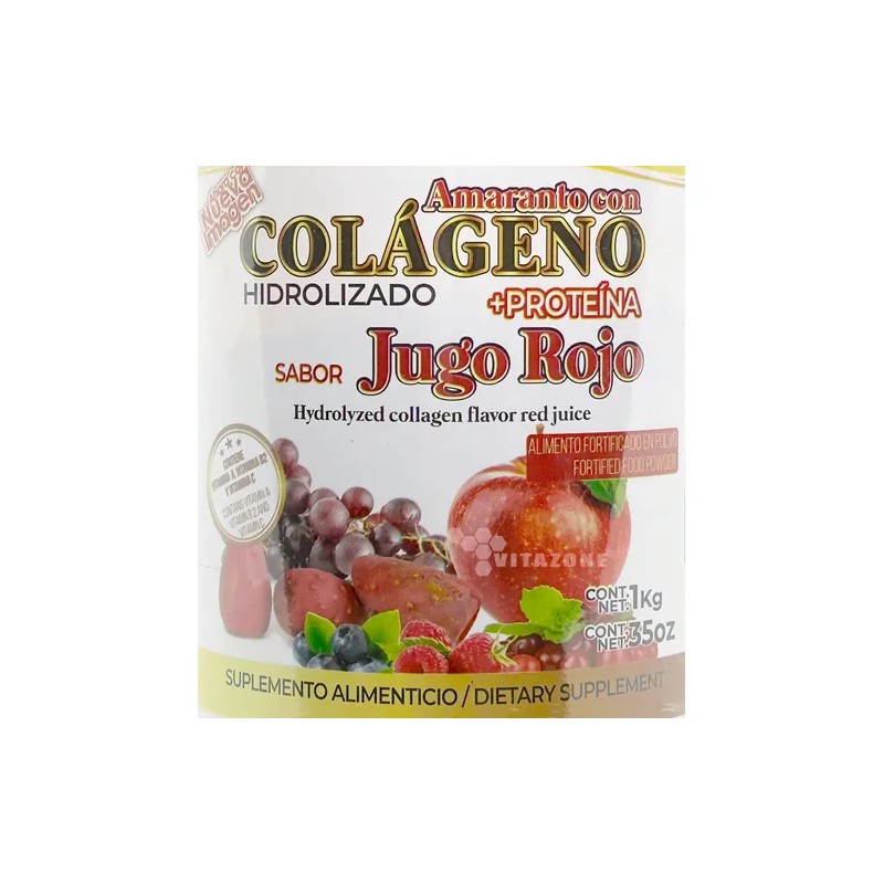 Colágeno Hidrolizado Jugo Rojo 1 Kg Pretty Bee Amaranto Prot