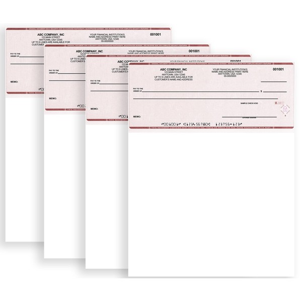 Computer Checks Compatible with QB Accounting Software - Custom Business