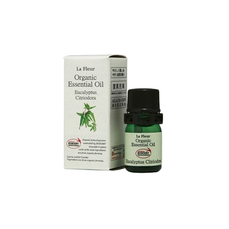 ラ・フルール オーガニックエッセンシャルオイル ユーカリプタス・シトリオドラ(レモンユーカリ) 3mL