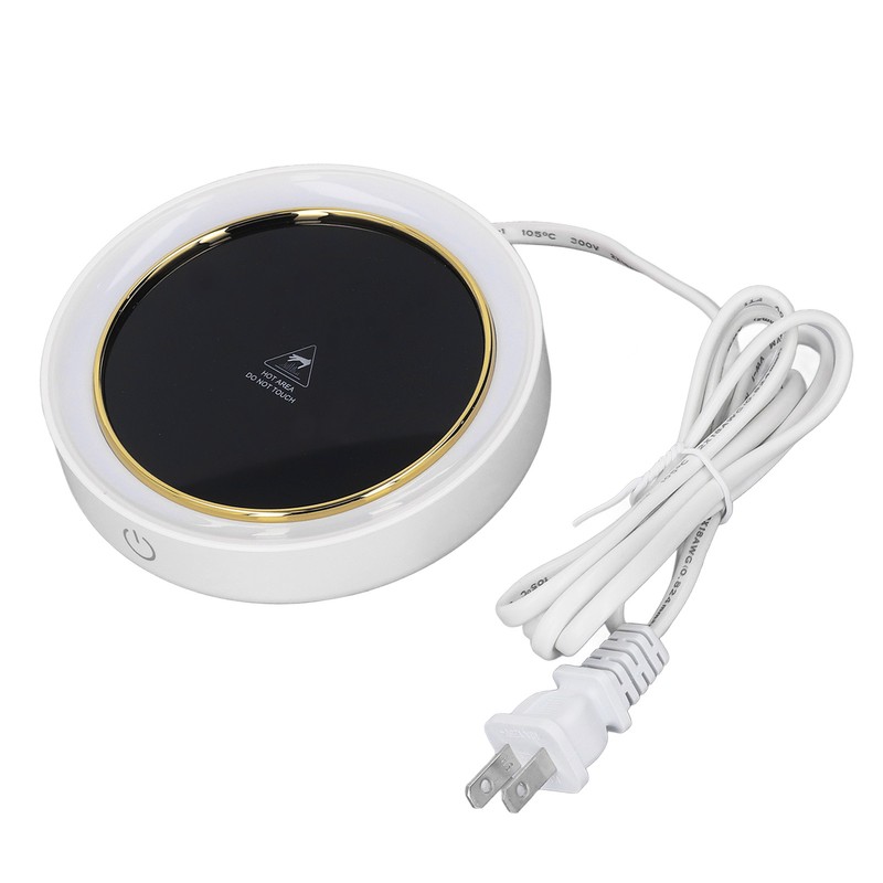 Electric Cup Warmer Constant Temperature 2 Modes LED Light Desk