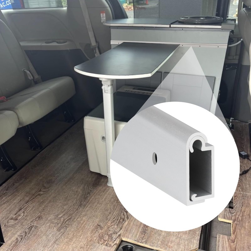 EXCELFU Aluminum RV Table Support Trim Camper RV Table Mount