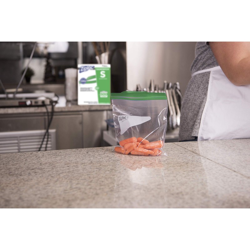 SC Johnson Professional Ziploc Sandwich Bags, Easy Open Tabs, 500