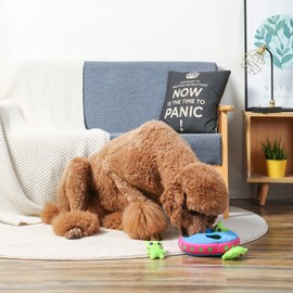 Hugsmart Pet – Space Paws UFO | Squeaky Hide and Seek Plush Dog Toys | Cute Interactive Plush Puzzle Toys for Small Medium Dogs