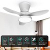 ocioc Quiet Ceiling Fan with LED Light DC motor 32