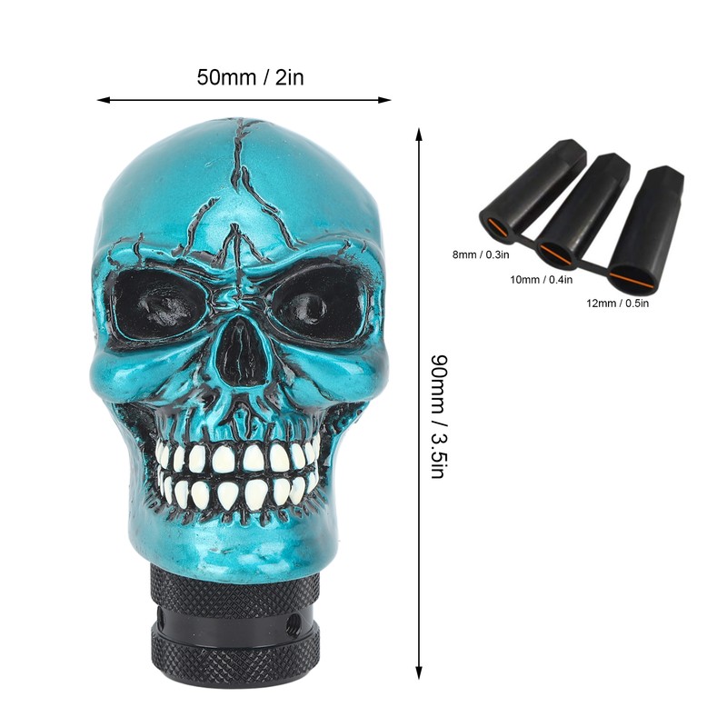 Skull Gear Shift Head Resin Shifter Knob Car Transmission Shifting