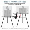 64" Aluminum Telescoping Display Easel, Adjustable Easel Stand for Sign,