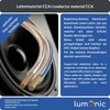 Lumonic Lautsprecherkabel | 10m Transparent | 2X 2,5mm² CCA |