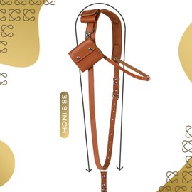 C Coiro Leather Camera Strap for One Camera - Professional Padded Single Leather Harness Shoulder Strap with Sd Card Holder & Battery Holder, Quick Release Gear for DSLR/SLR, Tan