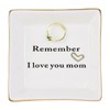 Ceramic Ring Dish Jewelry Tray – Gift for Mom, Sister, or Friends, Birthday Jewelry Dish Gift (mom)