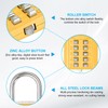PATIKIL 10 Digit Button Combination Padlock, 5 Position Locking Mechanism