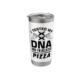 Pizza Dna Test Genetic Testing Crispr Microbiology Stainless Steel Insulated Tumbler