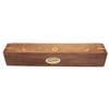 Govinda Wooden Coffin Incense Burner - 12" Sun Moon Star