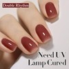 Double Rhythm 0.50 OZ Translucent Gel Polish Same Color Same