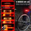 Trixter Luz Direccional Bicicleta Recargable Alarma Antirrobo Claxon