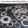 2 Pieces Saw Blade Adapter, Metal Bushing Washers Circular Saw