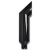 FGJQEFG 4 Inch Inlet 7 Inch Outlet Gloss Black Stainless