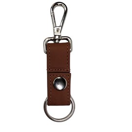 XALORA Vintage Hunter Leather Keychain with Metal Clip Hook – Heavy Duty Key Ring Holder for Men & Women – Rustic Brown Key Fob for Car, Motorcycle, or Home Keys