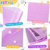MotiMind 100 Pcs Clear Envelopes with Snap Button Closure Bulk