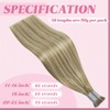 YoungSee Itip Hair Extensions Real Human Hair Highlight Keratin Tip