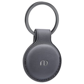 Compatible Airtag Case, Air Tag Key Finder Case, Air Tag Lost Prevention Case, PU Leather Case, Stylish (GREY)