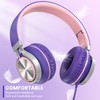 INFURTURE USB-C Wired Headphones with Mic & Volume Control，Tangle-Free Plaiting