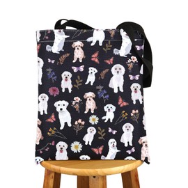 G2TUP Maltese Tote Bag - White - Medium - Adult Women's Dog Lovers