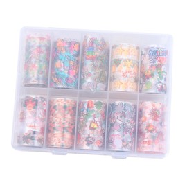OHPHCALL Nail Transfer Stickers for Women Christmas Nail Art Decor Decorative Glitter Stickers