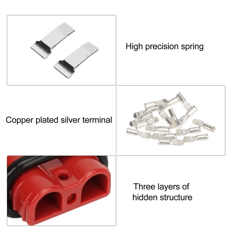 50A Battery Quick Connector 12 to 36V High Conductivity Battery
