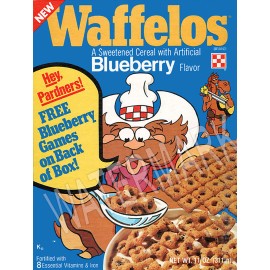 Ralston Waffelos Blueberry cereal High Quality Metal Magnet 3x4 inches 8882