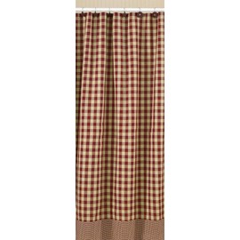 Park Designs York Shower Curtain, 72 x 72, Wine
