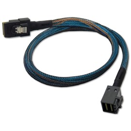 Sonilco Cable Mini SAS HD de alto rendimiento SFF-8643 a SFF-8087 Cable de transferencia de datos (1 cable, 1 M / 3.2 pies)