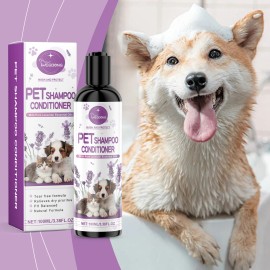 Yegbong Pet Lavender Shampoo Gently Cleans Pet Cat And Dog Hair Fluffy Smooth And Fragrant