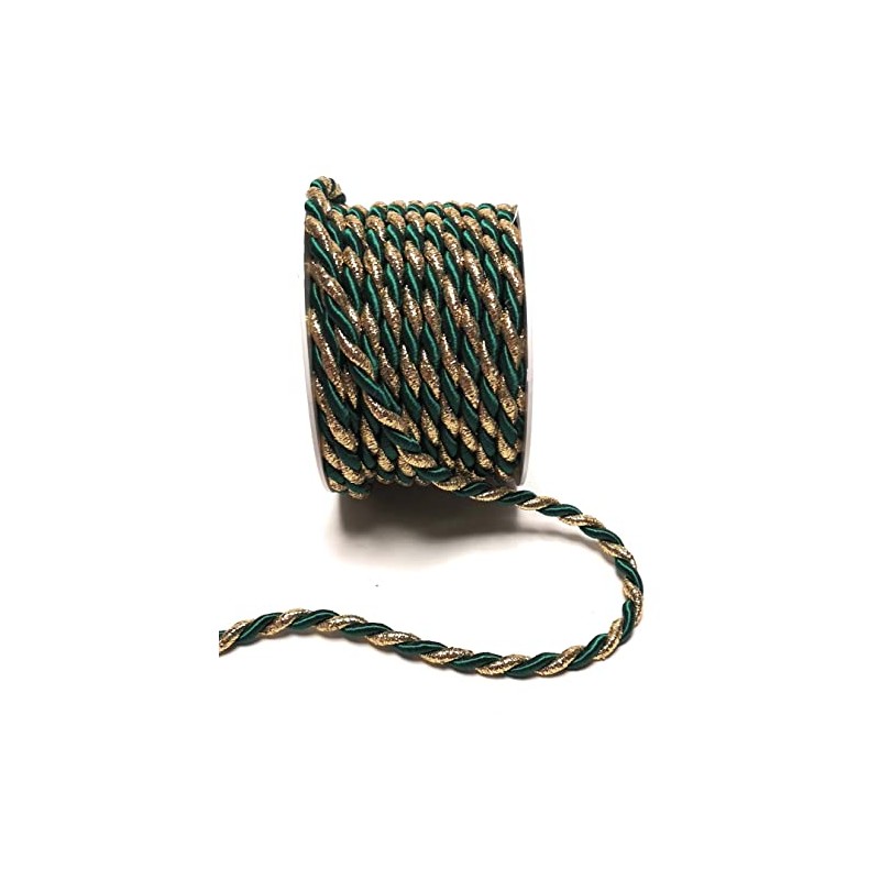 s.dekoda Cord 10 m x 6 mm Two-Tone Green Gold