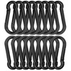 EPHECH 30PCS 3" Black Heavy Duty Spring Snap Hook, M8