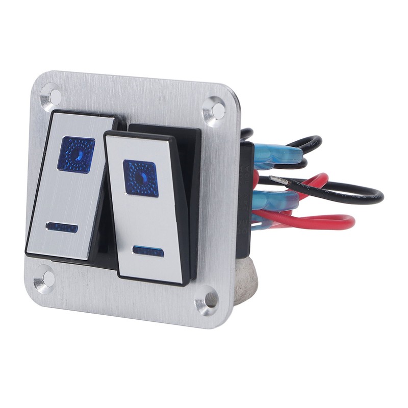 Rocker Switch Panel 2 Gang On Off Toggle Switch Panel